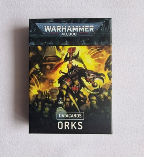 Zdjęcie oferty: WARHAMMER 40000 DATACARDS ORKS, KOMPLET