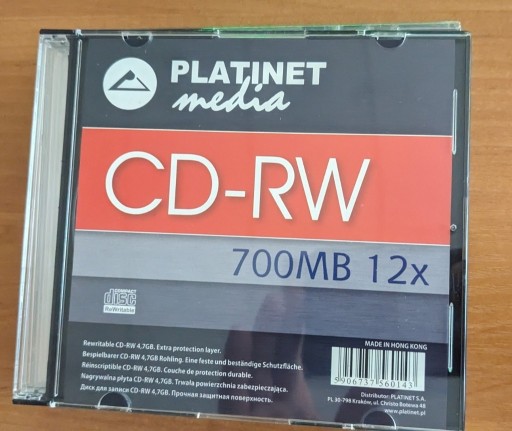 Zdjęcie oferty: płyta cd-rw platinet pudełko