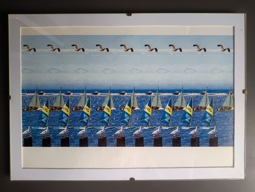 Zdjęcie oferty: Stereogram, obrazek 3D, magiczne oko w antyramie 30x20,5cm  