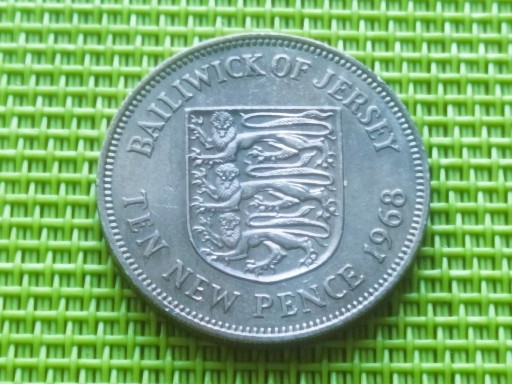Zdjęcie oferty: WYSPA JERSEY 1968 - 10 New Pence Nowych Pensów Y2
