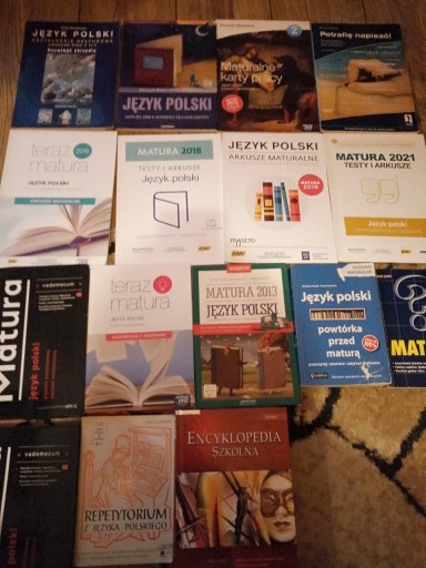Zdjęcie oferty: Sprzedam 16 książek z języka polskiego do matury.