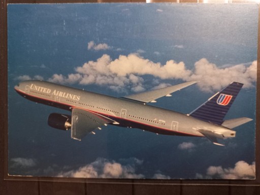 Zdjęcie oferty: Pocztówka United Airlines Boeing 777