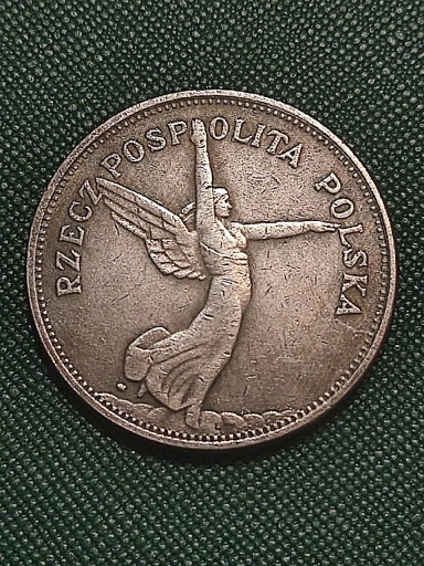 Zdjęcie oferty: 5 złotych 1932 rok anioł Nike Polska wykopki monet