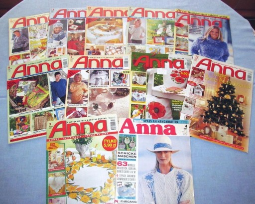 Zdjęcie oferty: Anna Najpiękniejsze robótki ręczne x 11 Motywy, arkusze wzorów