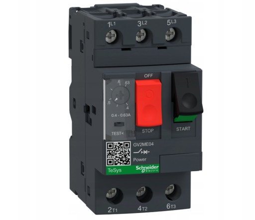 Zdjęcie oferty: SCHNEIDER GV2ME04 WYŁĄCZNIK SILNIKOWY 0,4-0,63A 0,18kW TERMOMAGNETYCZNY