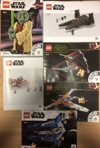 Zdjęcie oferty: LEGO STAR WARS losowe instrukcje 1kg