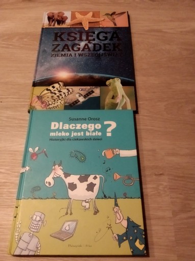 Zdjęcie oferty: Książki Księga zagadek oraz Dlaczego mleko jest...