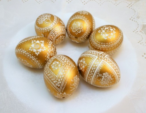 Zdjęcie oferty: Pisanki wielkanocne, kraszanki, złote jaja