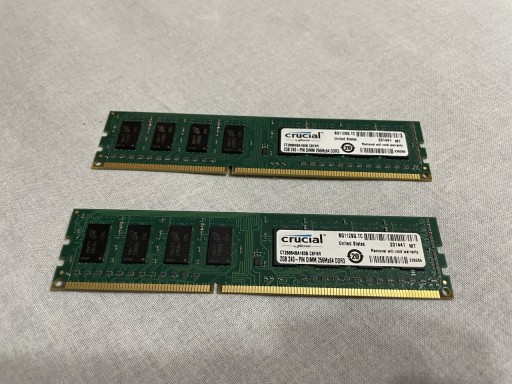 Zdjęcie oferty: RAM Crucial DDR3 4GB (2x2GB) 1600MHz 12800U