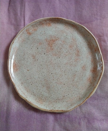 Zdjęcie oferty: Talerz ręcznie robiony ceramika kolor 'tiramisu'