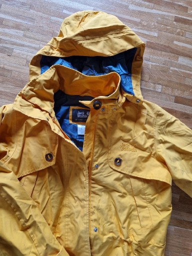 Zdjęcie oferty: Żółty wodoodporny płaszcz parka Jack Wolfskin S