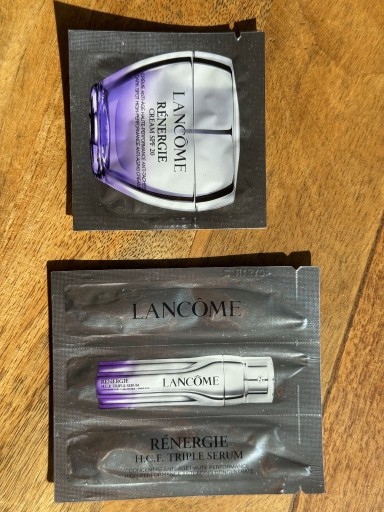 Zdjęcie oferty: Zestaw Lancome Renergie Cream SPF 20 i H.C.F. Triple Serum, 1ml i 3ml