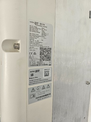 Zdjęcie oferty: SE17K RW0T0BNN4 Solar Edge Solaredge falownik inwerter gw. 2033r PL