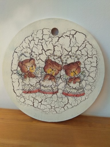 Zdjęcie oferty: Obrazek z misiami decoupage