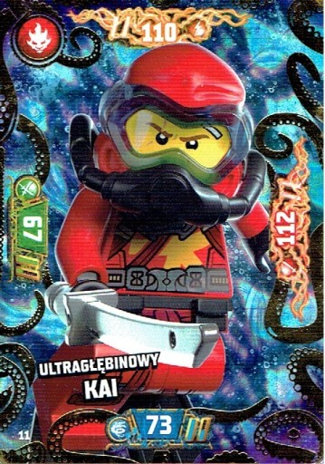 Zdjęcie oferty: Karta LEGO Ninjago 11 Seria 7 NP Ultragłęb. Kai