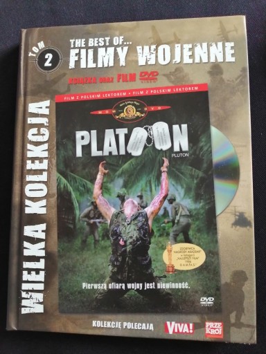 Zdjęcie oferty: Pluton książka + DVD the Best of Filmy Wojenne