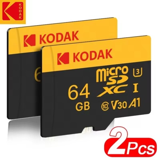 Zdjęcie oferty: Karta pamięci micro SD 64GB U3 V30 marki Kodak 2 sztuki nowe 