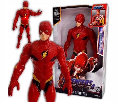 Zdjęcie oferty: DUŻA FIGURKA THE FLASH 30CM DŹWIĘK ŚWIATŁO 