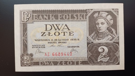 Zdjęcie oferty: Polska 2 zł 1936 Seria AZ Stan 2