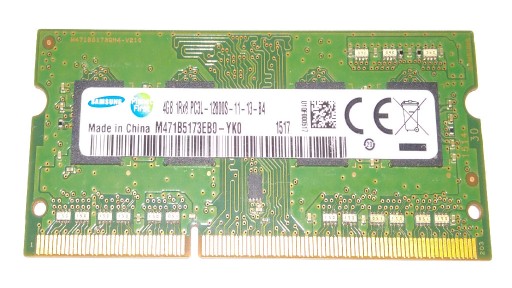 Zdjęcie oferty: Samsung 4GB 1600MHz DDR3L SO-DIMM (M471B5173EB0-YK0)