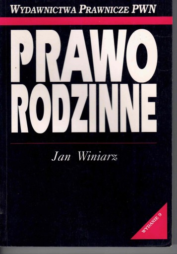 Zdjęcie oferty: Prawo Rodzinne Jan Winiarz