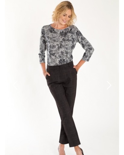 Zdjęcie oferty: Spodnie damskie GREENPOINT roz.36-S,szare,krata