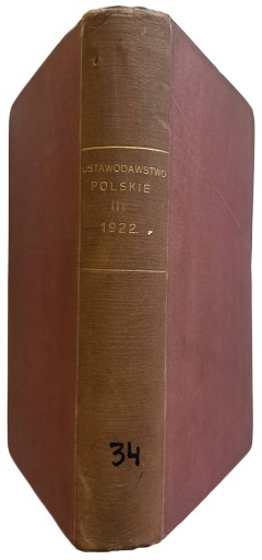 Zdjęcie oferty: USTAWODAWSTWO POLSKIE Z LAT 1917-1928