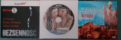 Zdjęcie oferty: Filmy fabularne DVD - pakiet 3 sztuk 