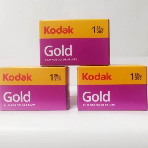 Zdjęcie oferty: Film Kodak Gold 200/36x3 szt  klisza negatyw kolor