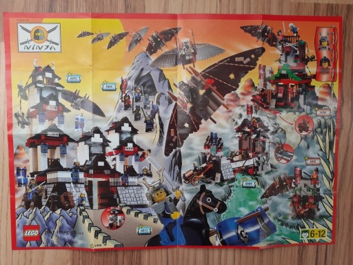 Zdjęcie oferty: Ulotka plakat Lego 1999 Ninja A4