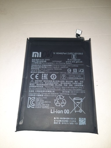 Zdjęcie oferty: Xiaomi Redmi 10 5G bateria oryginał 