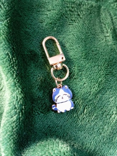 Zdjęcie oferty: Brelok, zawieszka z niebieskim kotem