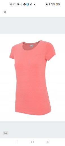 Zdjęcie oferty: 4F koszulka damska rozmiar S kolor różowy bawe