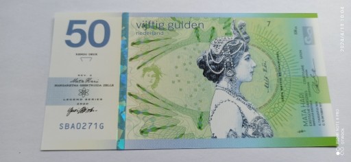 Zdjęcie oferty: 50 guldenów Holandia 2020 - Mata Hari 