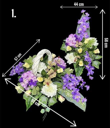 Zdjęcie oferty: Kompozycja kwiatowa na grób. Stroik sztuczny