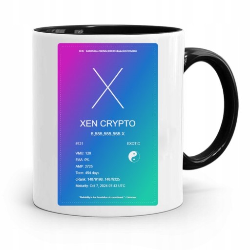 Zdjęcie oferty: Kubek z nadrukiem- XEN Crypto - EXOTIC