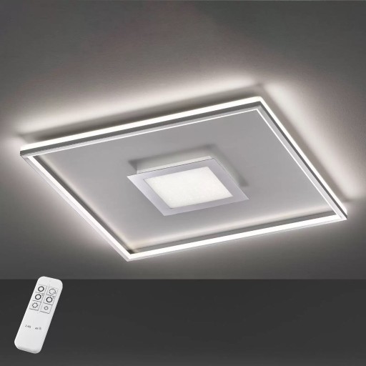 Zdjęcie oferty: Lampa sufitowa LED Bug kwadratowa, chrom 80x80cm