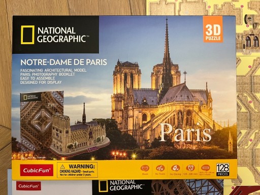 Zdjęcie oferty: Puzzle 3D Notre Dame 128 National Geographic 