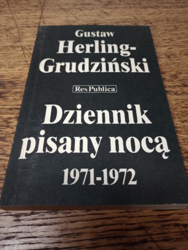 Zdjęcie oferty: Dziennik pisany nocą. 1971 - 1972. H-Grudziński 