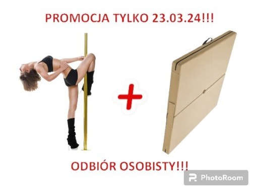 Zdjęcie oferty: Rura Pole Dance Sun Pole złota brokat do 2,6m 45mm