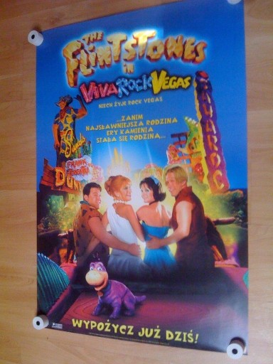 Zdjęcie oferty: FLINSTONOWIE 2 ROCK VEGAS Hanna Barbera Plakat 