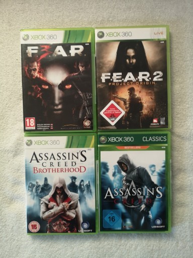 Zdjęcie oferty: Fear 2 i Fear 3, Assassin Cred i Brotherhood Xbox