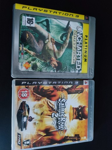 Zdjęcie oferty: Saints Row 2 i Uncharted Drake's Fortune PS3