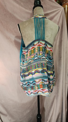 Zdjęcie oferty: Niebieska bluzka w azteckie wzory