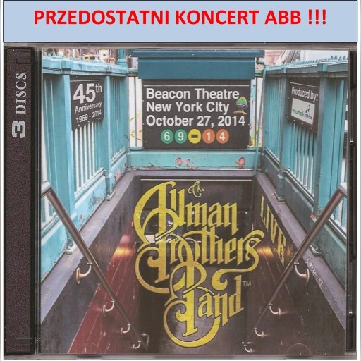 Zdjęcie oferty: ALLMAN BROTHERS BAND-BEACON THEATRE-27.10.2014-3CD