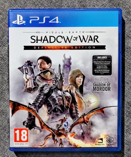 Zdjęcie oferty: Shadow Of War: Definitive Edition Cień Wojny PS4
