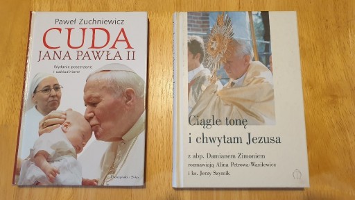 Zdjęcie oferty: cena za Cuda JPII i Ciągle tonę i chwytam j Jezusa