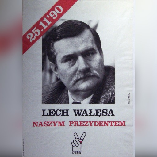 Zdjęcie oferty: Lech Wałęsa plakat wyborczy 1990