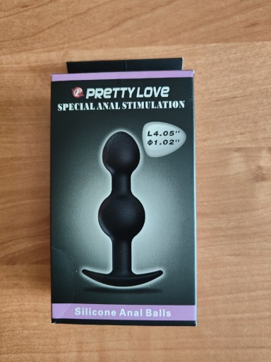 Zdjęcie oferty: Korek analny Pretty Love czarny śr. 2,6 cm