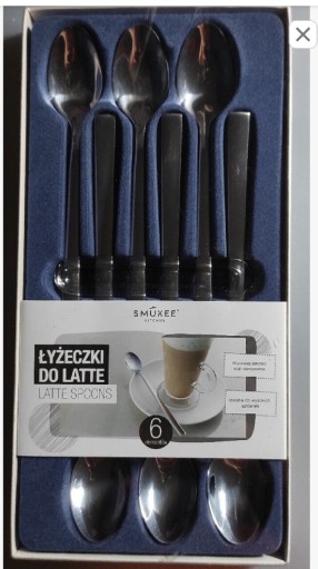 Zdjęcie oferty: ŁYŻECZKI do LATTE 6 SZT SMUKEE 19.5 cm 